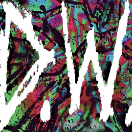 image of DW-Logo on colour scraches