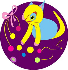Jolly Daubs Digital Art: A babycat.