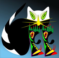Jolly Daubs Digital Art: A puss-in-boots.