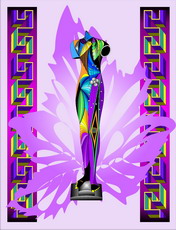 Jolly Daubs Digital Art: A classical torso interpreted in a modern way.