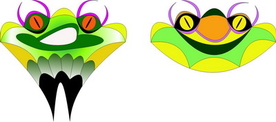 Graphic of a frog of Jolly Daubs.