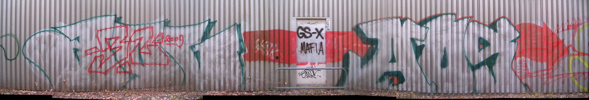 Graffiti and street art from a photo tour in Bremen including colourful sprayed tags and top-to-bottoms.