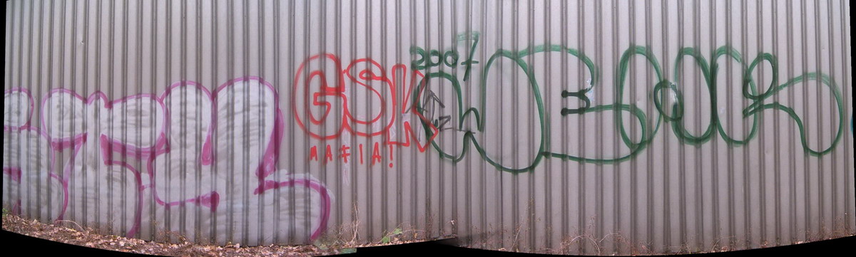 Graffiti and street art from a photo tour in Bremen including colourful sprayed tags and top-to-bottoms.