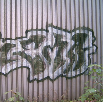 Graffiti and street art from a photo tour in Bremen including colourful sprayed tags and top-to-bottoms.