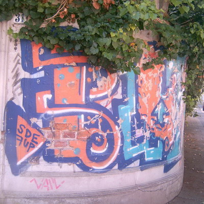 Graffiti and street art from a photo tour in Bremen including colourful sprayed tags and top-to-bottoms.