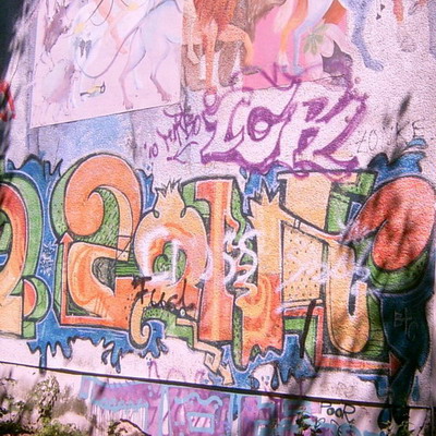 Graffiti and street art from a photo tour in Bremen including colourful sprayed tags and top-to-bottoms.