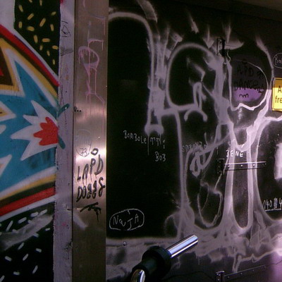 Graffiti and street art from a photo tour in Bremen including colourful sprayed tags and top-to-bottoms.