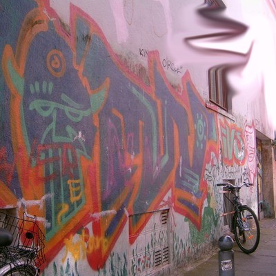 Graffiti and street art from a photo tour in Bremen including colourful sprayed tags and top-to-bottoms.
