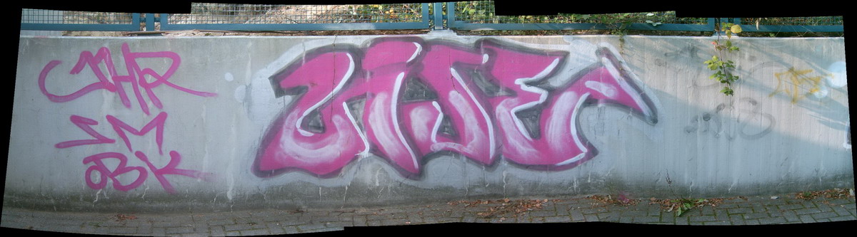 Graffiti and street art from a photo tour in Bremen including colourful sprayed tags and top-to-bottoms.