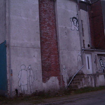 Graffiti and street art from a photo tour in Bremen including colourful sprayed tags and top-to-bottoms.