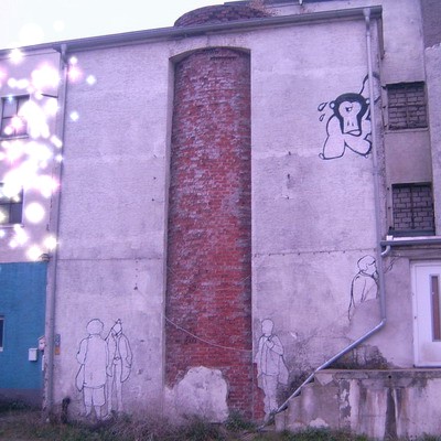Graffiti and street art from a photo tour in Bremen including colourful sprayed tags and top-to-bottoms.