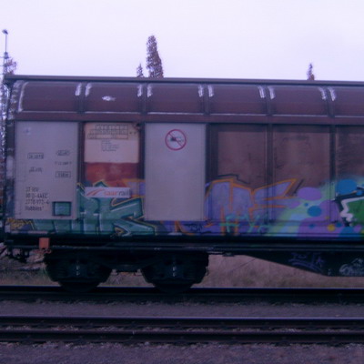 Graffiti and street art from a photo tour in Bremen including colourful sprayed tags and top-to-bottoms.