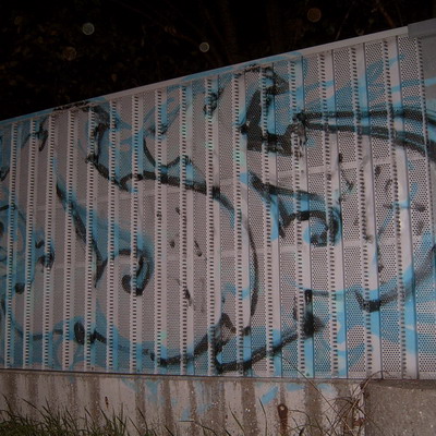 Graffiti and street art from a photo tour in Bremen including colourful sprayed tags and top-to-bottoms.