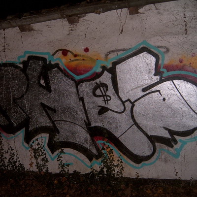 Graffiti and street art from a photo tour in Bremen including colourful sprayed tags and top-to-bottoms.