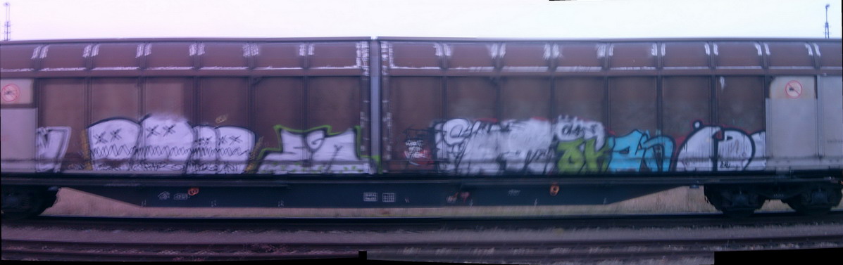 Graffiti and street art from a photo tour in Bremen including colourful sprayed tags and top-to-bottoms.