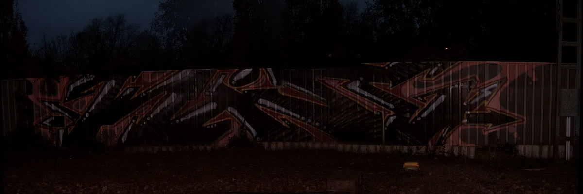Graffiti and street art from a photo tour in Bremen including colourful sprayed tags and top-to-bottoms.