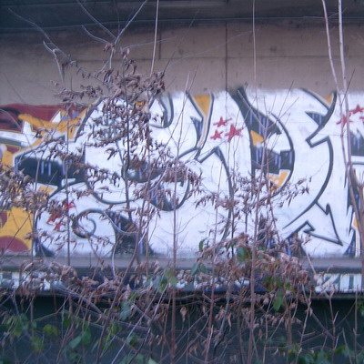Graffiti and street art from a photo tour in Bremen including colourful sprayed tags and top-to-bottoms.
