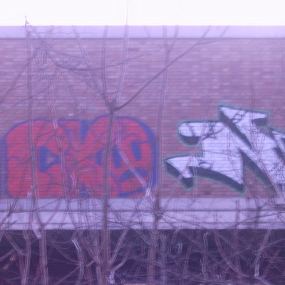 Graffiti and street art from a photo tour in Bremen including colourful sprayed tags and top-to-bottoms.