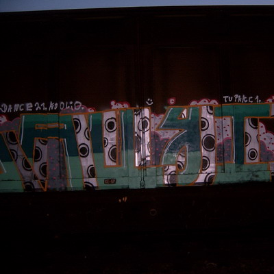 Graffiti and street art from a photo tour in Bremen including colourful sprayed tags and top-to-bottoms.
