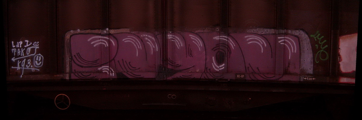 Graffiti and street art from a photo tour in Bremen including colourful sprayed tags and top-to-bottoms.