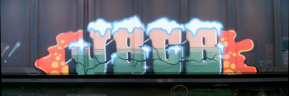 Graffiti and street art from a photo tour in Bremen including colourful sprayed tags and top-to-bottoms.