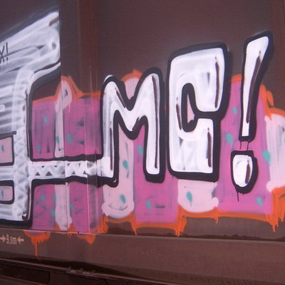 Graffiti and street art from a photo tour in Bremen including colourful sprayed tags and top-to-bottoms.