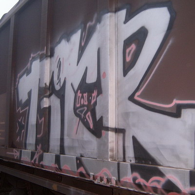 Graffiti and street art from a photo tour in Bremen including colourful sprayed tags and top-to-bottoms.