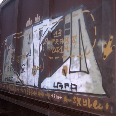 Graffiti and street art from a photo tour in Bremen including colourful sprayed tags and top-to-bottoms.