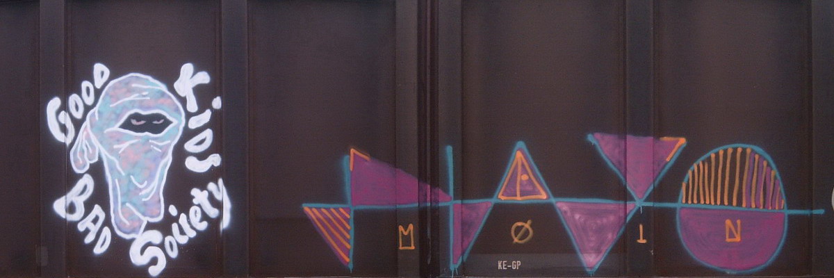 Graffiti and street art from a photo tour in Bremen including colourful sprayed tags and top-to-bottoms.