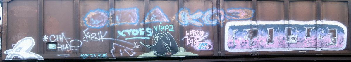 Graffiti and street art from a photo tour in Bremen including colourful sprayed tags and top-to-bottoms.