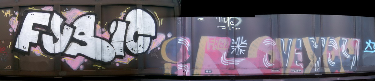 Graffiti and street art from a photo tour in Bremen including colourful sprayed tags and top-to-bottoms.