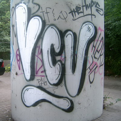 Graffiti and street art from a photo tour in Bremen including colourful sprayed tags and top-to-bottoms.