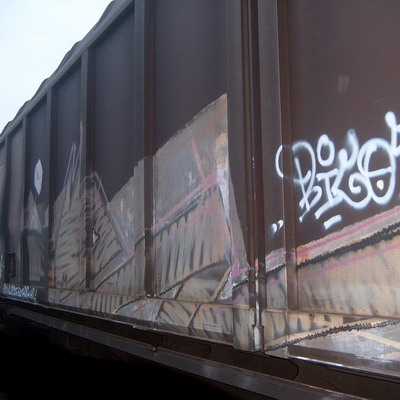 Graffiti and street art from a photo tour in Bremen including colourful sprayed tags and top-to-bottoms.