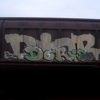 Graffiti and street art from a photo tour in Bremen including colourful sprayed tags and top-to-bottoms.