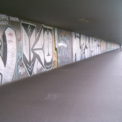 Graffiti and street art from a photo tour in Bremen including colourful sprayed tags and top-to-bottoms.