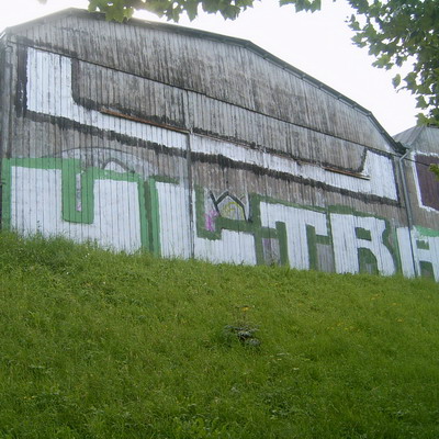 Graffiti and street art from a photo tour in Bremen including colourful sprayed tags and top-to-bottoms.