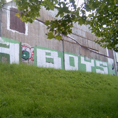 Graffiti and street art from a photo tour in Bremen including colourful sprayed tags and top-to-bottoms.