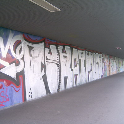 Graffiti and street art from a photo tour in Bremen including colourful sprayed tags and top-to-bottoms.