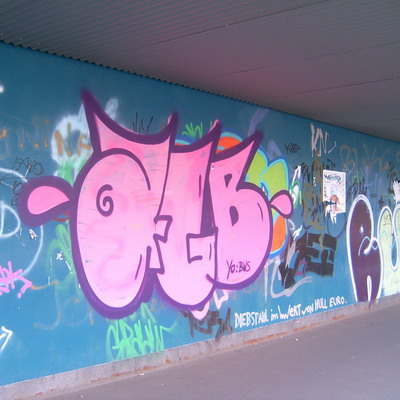 Graffiti and street art from a photo tour in Bremen including colourful sprayed tags and top-to-bottoms.