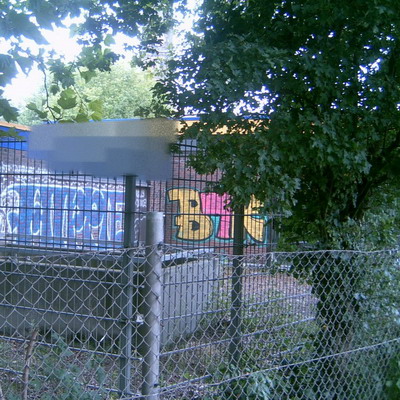 Graffiti and street art from a photo tour in Bremen including colourful sprayed tags and top-to-bottoms.