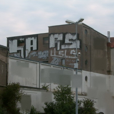 Graffiti and street art from a photo tour in Bremen including colourful sprayed tags and top-to-bottoms.