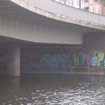 Graffiti and street art from a photo tour in Bremen including colourful sprayed tags and top-to-bottoms.