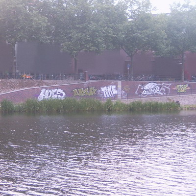 Graffiti and street art from a photo tour in Bremen including colourful sprayed tags and top-to-bottoms.