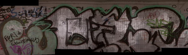 Graffiti and street art from a photo tour in Bremen including colourful sprayed tags and top-to-bottoms.
