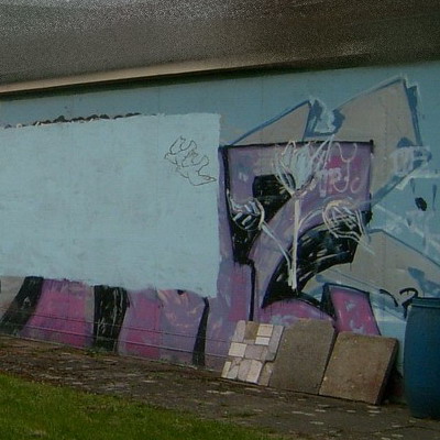 Graffiti and street art from a photo tour in Bremen including colourful sprayed tags and top-to-bottoms.