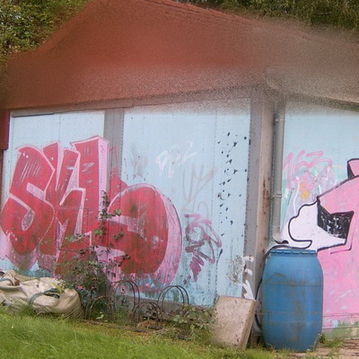 Graffiti and street art from a photo tour in Bremen including colourful sprayed tags and top-to-bottoms.