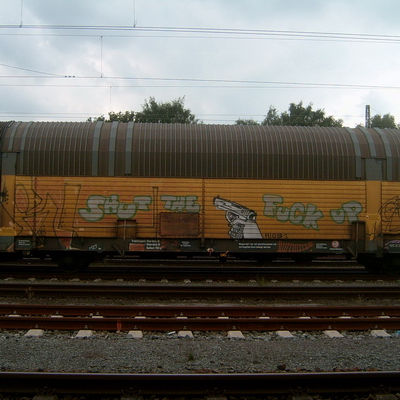 Graffiti and street art from a photo tour in Bremen including colourful sprayed tags and top-to-bottoms.