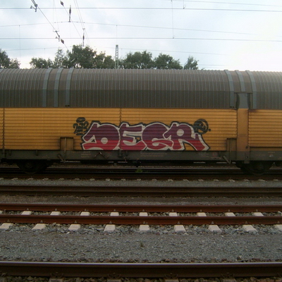 Graffiti and street art from a photo tour in Bremen including colourful sprayed tags and top-to-bottoms.