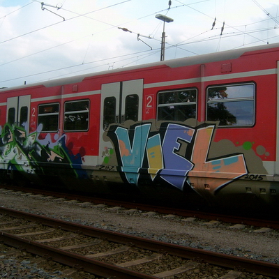 Graffiti and street art from a photo tour in Bremen including colourful sprayed tags and top-to-bottoms.