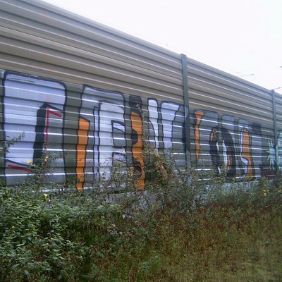 Graffiti and street art from a photo tour in Bremen including colourful sprayed tags and top-to-bottoms.